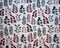Red-Green-Multi Rayon Modal Leaves Print Stretch Spandex Jersey Knit Fabric By the Yard